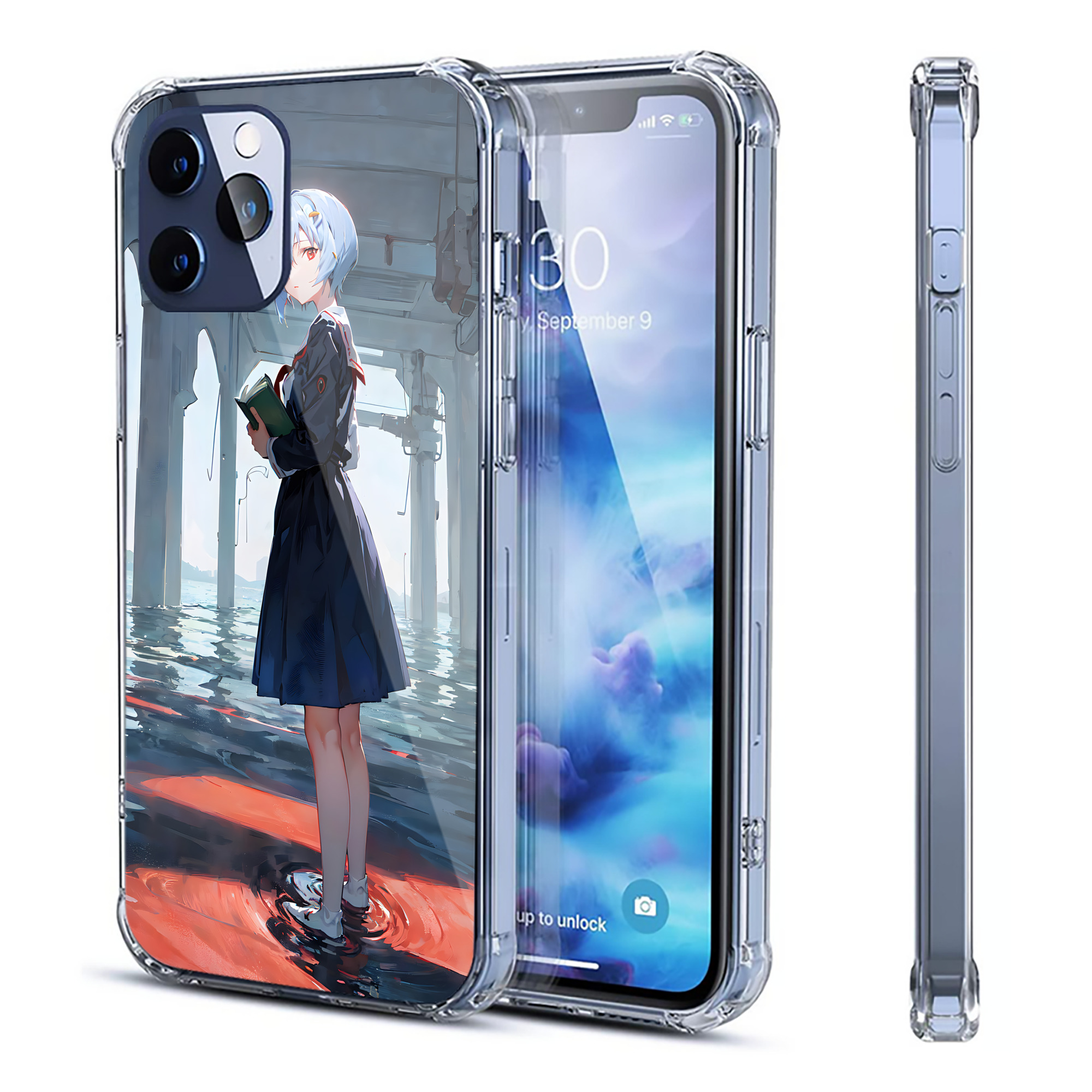 （画像用） EVA 新世紀エヴァンゲリオン 【iPhone 12シリーズ対応】透明スマホケース（クリアソフトケース）